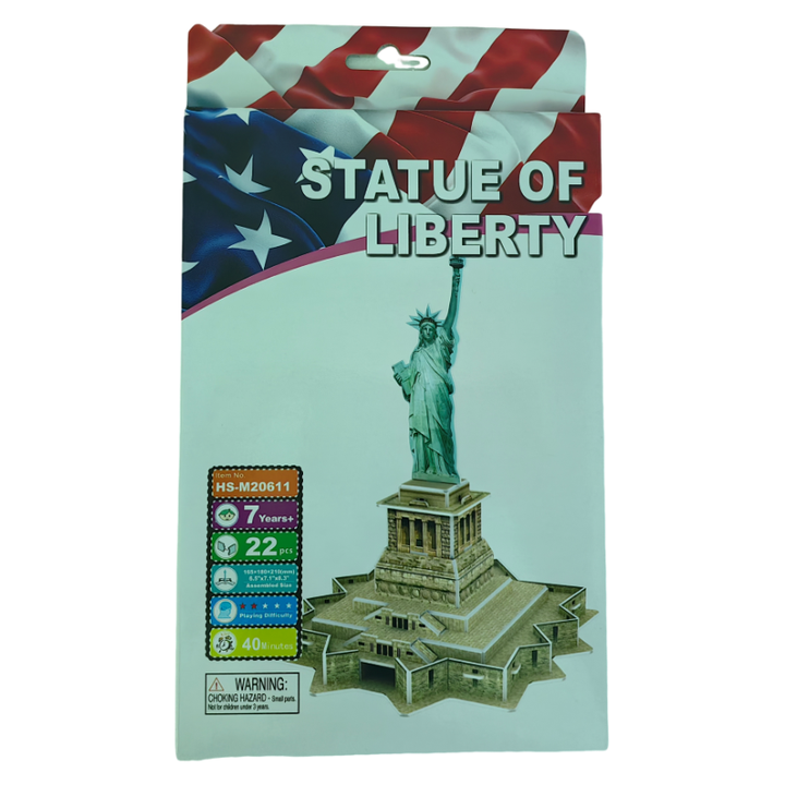 自由女神像3D纸拼图